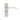 M Marcus - Serozzetta - Tres Door Handles on Backplate - Bathroom - Pair; #finish_satin-chrome