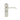 M Marcus - Serozzetta - Tres Door Handles on Backplate - Bathroom - Pair; #finish_satin-chrome