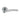 M Marcus - Serozzetta - Cuarenta Door Handles on Rose - Pair; #finish_satin-chrome