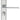 M Marcus - Serozzetta - Zone Door Handles on Backplate - Bathroom - Pair; #finish_satin-chrome