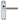 M Marcus - Serozzetta - Scope Door Handles on Backplate - Latch - Pair; #finish_polished-chrome-/-satin-nickel