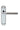 M Marcus - Serozzetta - Scope Door Handles on Backplate - Latch - Pair; #finish_polished-chrome-/-satin-nickel