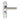M Marcus - Serozzetta - Scope Door Handles on Backplate - Bathroom - Pair; #finish_polished-chrome-/-satin-nickel