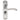 M Marcus - Serozzetta - Serozetta Door Handles on Backplate - Bathroom - Pair; #finish_satin-chrome
