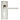 M Marcus - Serozzetta - Dieci Door Handles on Backplate - Lock - Pair; #finish_polished-nickel