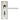 M Marcus - Serozzetta - Dieci Door Handles on Backplate - Bathroom - Pair; #finish_polished-nickel
