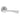 M Marcus - Serozzetta - Venti Door Handles on Rose - Pair; #finish_polished-chrome
