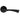 M Marcus - Serozzetta - Venti Door Handles on Rose - Pair; #finish_matt-black