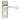 M Marcus - Serozzetta - Venti Door Handles on Backplate - Lock - Pair; #finish_satin-nickel