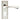 M Marcus - Serozzetta - Venti Door Handles on Backplate - Euro Lock - Pair; #finish_polished-nickel