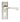 M Marcus - Serozzetta - Venti Door Handles on Backplate - Euro Lock - Pair; #finish_satin-nickel