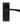 M Marcus - Serozzetta - Venti Door Handles on Backplate - Latch - Pair; #finish_matt-black