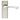 M Marcus - Serozzetta - Venti Door Handles on Backplate - Latch - Pair; #finish_satin-nickel