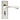 M Marcus - Serozzetta - Venti Door Handles on Backplate - Bathroom - Pair; #finish_polished-nickel