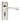 M Marcus - Serozzetta - Venti Door Handles on Backplate - Bathroom - Pair; #finish_polished-nickel
