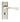M Marcus - Serozzetta - Venti Door Handles on Backplate - Bathroom - Pair; #finish_satin-nickel