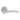 M Marcus - Serozzetta - Trenta Door Handles on Rose - Pair; #finish_polished-chrome