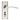 M Marcus - Serozzetta - Trenta Door Handles on Backplate - Bathroom - Pair; #finish_polished-nickel