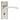 M Marcus - Serozzetta - Trenta Door Handles on Backplate - Bathroom - Pair; #finish_satin-nickel