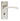 M Marcus - Serozzetta - Trenta Door Handles on Backplate - Bathroom - Pair; #finish_satin-nickel