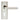 M Marcus - Serozzetta - Quaranta Door Handles on Backplate - Lock - Pair; #finish_polished-nickel-/-satin-nickel