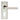 M Marcus - Serozzetta - Quaranta Door Handles on Backplate - Euro Lock - Pair; #finish_polished-nickel-/-satin-nickel