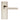 M Marcus - Serozzetta - Quaranta Door Handles on Backplate - Latch - Pair; #finish_polished-nickel-/-satin-nickel