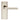 M Marcus - Serozzetta - Quaranta Door Handles on Backplate - Latch - Pair; #finish_polished-nickel-/-satin-nickel