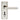 M Marcus - Serozzetta - Quaranta Door Handles on Backplate - Bathroom - Pair; #finish_polished-nickel-/-satin-nickel
