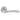 M Marcus - Serozzetta - Cinquanta Door Handles on Rose - Pair; #finish_polished-chrome