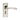 M Marcus - Serozzetta - Cinquanta Door Handles on Backplate - Bathroom - Pair; #finish_polished-nickel