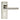 M Marcus - Serozzetta - Sessanta Door Handles on Backplate - Lock - Pair; #finish_polished-nickel-satin-nickel