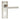 M Marcus - Serozzetta - Sessanta Door Handles on Backplate - Euro Lock - Pair; #finish_polished-nickel-satin-nickel