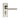 M Marcus - Serozzetta - Sessanta Door Handles on Backplate - Bathroom - Pair; #finish_polished-nickel-satin-nickel