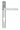 M Marcus - Serozzetta - Rosa Narrow Plate Multi-Point Door Handles - 92mm CTC - Pair; #finish_satin-chrome
