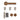 Deanta - Deanta - Sparta Complete Door Pack - Bathroom Door - 3" Hinges; #finish_rose-gold