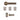 Deanta - Deanta - Sparta Complete Door Pack - Latch Door - 3" Hinges; #finish_antique-brass