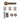 Deanta - Deanta - Sparta Complete Door Pack - Standard UK Lock - 3" Hinges; #finish_antique-brass