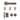 Deanta - Deanta - Sparta Complete Door Pack - Bathroom Door - 3" Hinges; #finish_matt-satin-black-nickel