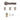 Deanta - Deanta - Sparta Complete Door Pack - Latch Door - 4" Hinges; #finish_matt-satin-black-nickel