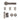 Deanta - Deanta - Sparta Complete Door Pack - Standard UK Lock - 4" Hinges; #finish_matt-satin-black-nickel