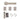 Deanta - Deanta - Sparta Complete Door Pack - Standard UK Lock - 4" Hinges; #finish_satin-nickel
