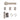 Deanta - Deanta - Sparta Complete Door Pack - Standard UK Lock - 4" Hinges; #finish_satin-nickel