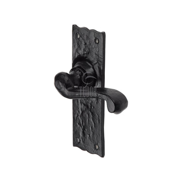 M Marcus - Tudor - Tudor Door Handles - Shropshire - Latch - Pair; #finish_black-antique