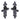 M Marcus - Tudor - Tudor Door Handles - Fleur De Lys - Latch - Pair; #finish_black-antique