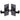 M Marcus - Tudor - Tudor Door Handles - Colonial - Short Plate - Latch - Pair; #finish_black-antique