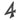 M Marcus - Tudor - Tudor Black Iron Numerals - 4" - 4; #finish_black-antique