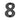 M Marcus - Tudor - Tudor Black Iron Numerals - 3" - 8; #finish_black-antique