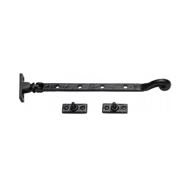 M Marcus - Tudor - Tudor Casement Window Stay - 10"; #finish_black-antique