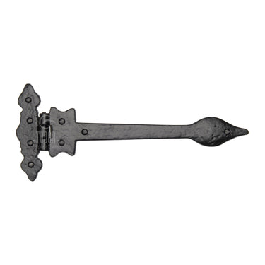 M Marcus - Tudor - Tudor Black Iron Hinge - Leaf; #finish_black-antique